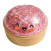 Squishy Steamed Bun Stress Ball with Slow-Rising Glitter