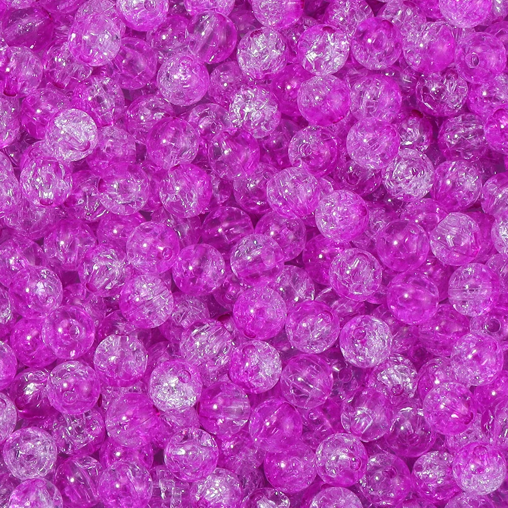 Colorful Cracked Acrylic Beads for Jewelry Making