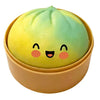 Squishy Steamed Bun Stress Ball with Slow-Rising Glitter