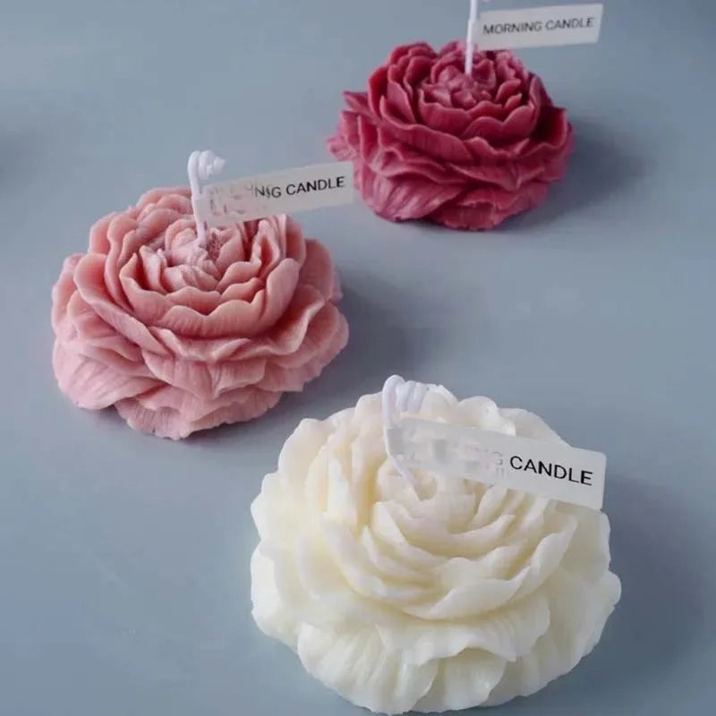 Peony Flower Silicone Mold for Soap, Candle & Resin Crafts