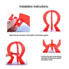 Installation instructions showing how to attach the top connector and connect pins for a Balloon Pop Party Game