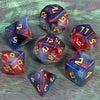 7-Piece Polyhedral Glitter Dice Set for Dungeons & Dragons