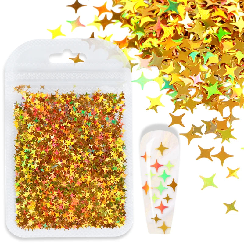 Shimmering Star Resin Sequins for DIY Crafts