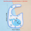 Waterproof Baby Feeding Bibs and Burp Cloths Set (5-Piece)