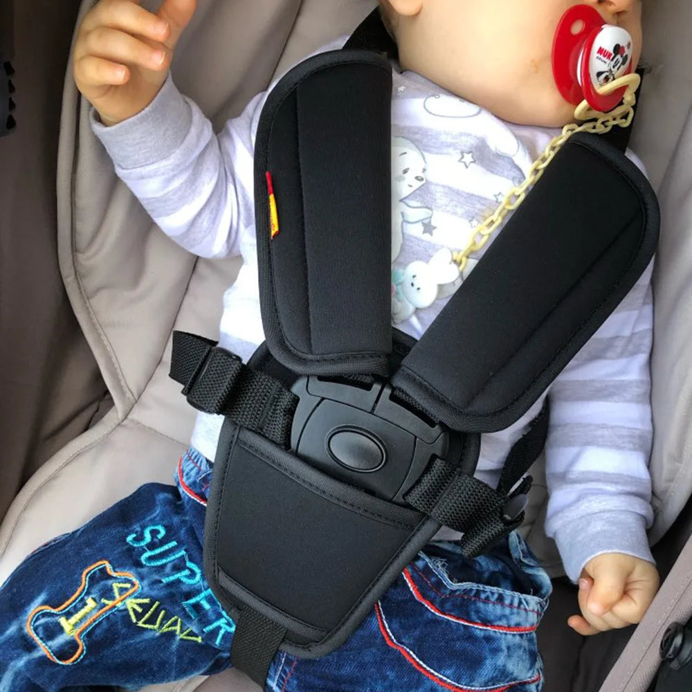 Universal Stroller Shoulder Strap Covers – Soft Cushioned Safety Belt Pads