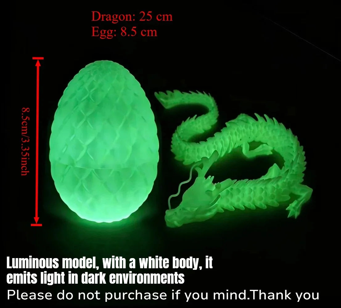 Dragon vert lumineux avec un œuf, émettant de la lumière dans les environnements sombres.