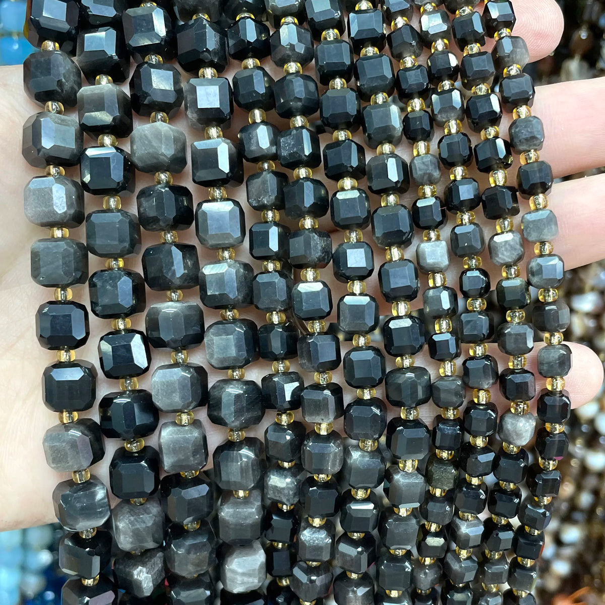 Natural Stone Faceted Beads for Jewelry Making