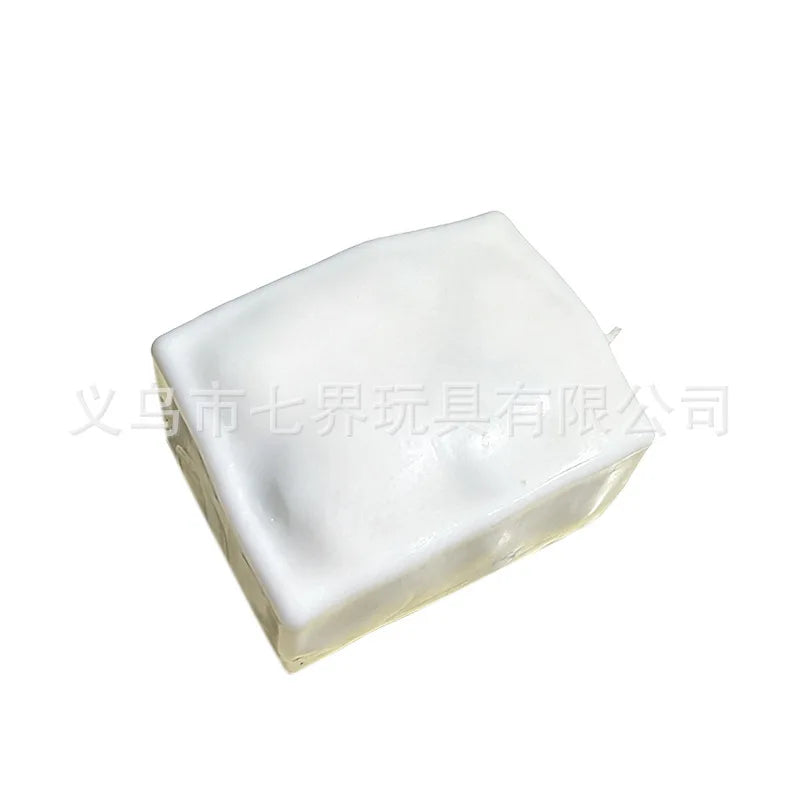 Tofu-Shaped Squishy Beads for Stress Relief and Sensory Play