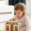 Natural Wooden Building Blocks Set for Toddlers