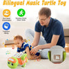 Musical Turtle Crawling Toy with Piano Lights and Baby Phone