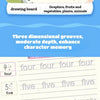 Reusable Grooved Handwriting Books for Kids — Magic Ink Practice Set