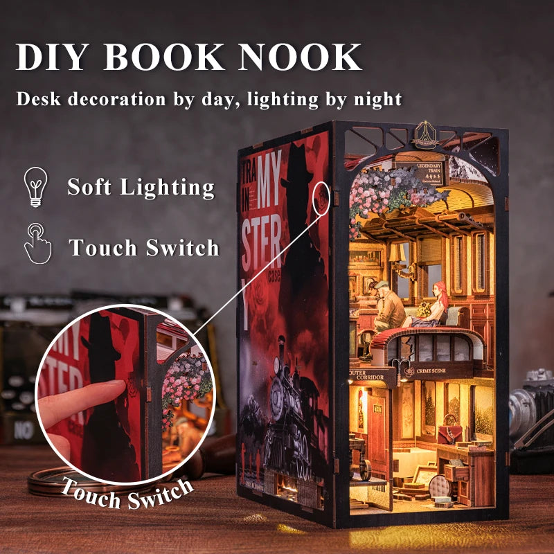 Eternal Bookstore DIY Book Nook Kit with LED Lighting