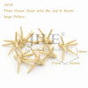 Beige plant flower stem building blocks set with bar and six stems