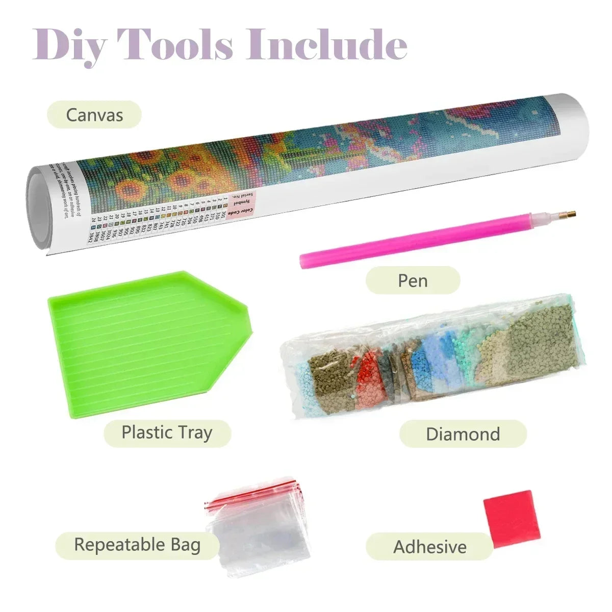 Sea Landscape Diamond Painting Kit — Full Drill, Wall Art