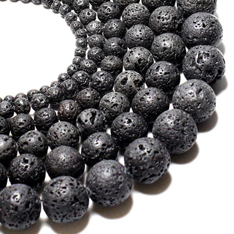 Natural Stone Beads for Jewelry Making - Lava, Tiger Eye, Agate & More