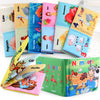 A set of soft cloth books featuring various animals and numbers for babies