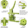DIY Button Maker Machine Kit with Interchangeable Molds – 5 Sizes