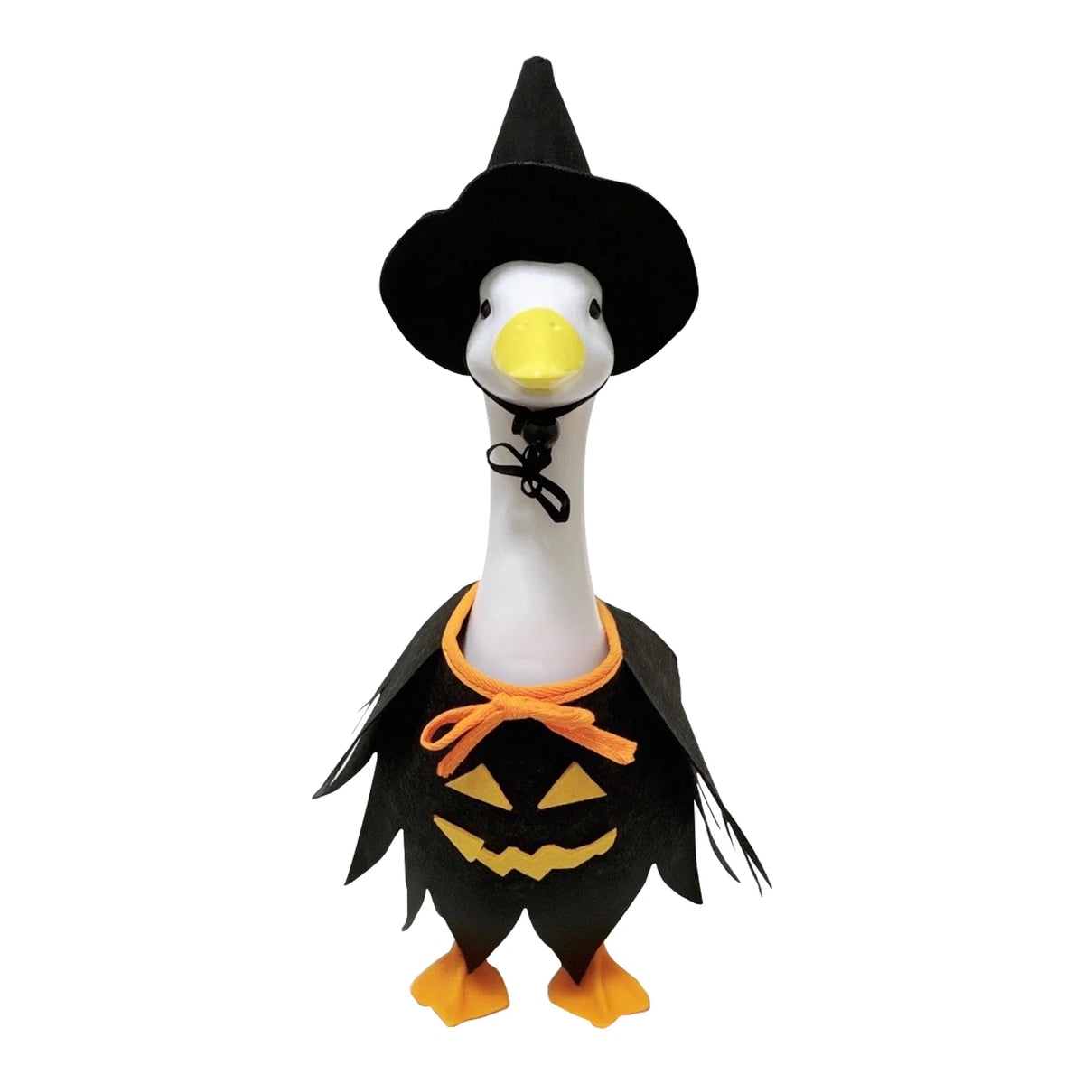 Halloween Porch Goose Costume Set with Witch Hat and Cape