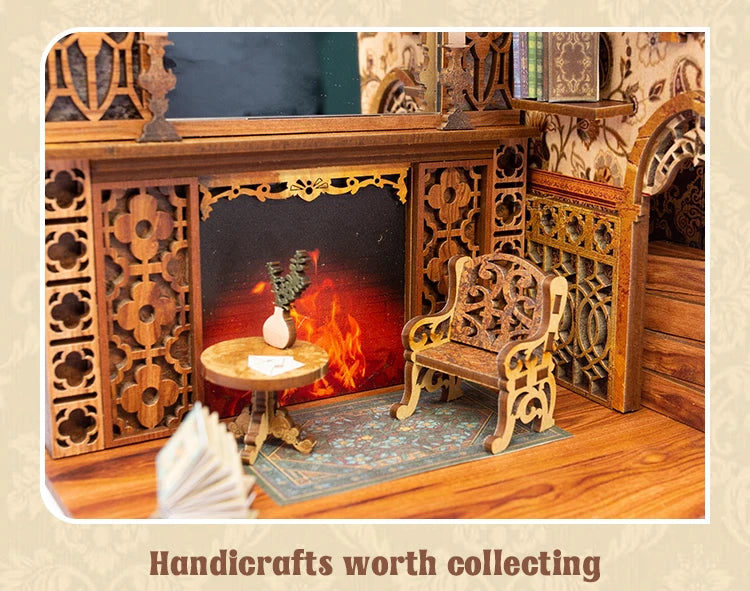 Eternal Bookstore DIY Book Nook Kit with LED Lighting