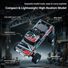 A compact and lightweight high-realism model of an alloy monster truck with colorful patterns, dynamic lighting, and rubber t