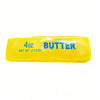 Yellow salted butter squishy stress relief toy with 4oz net weight