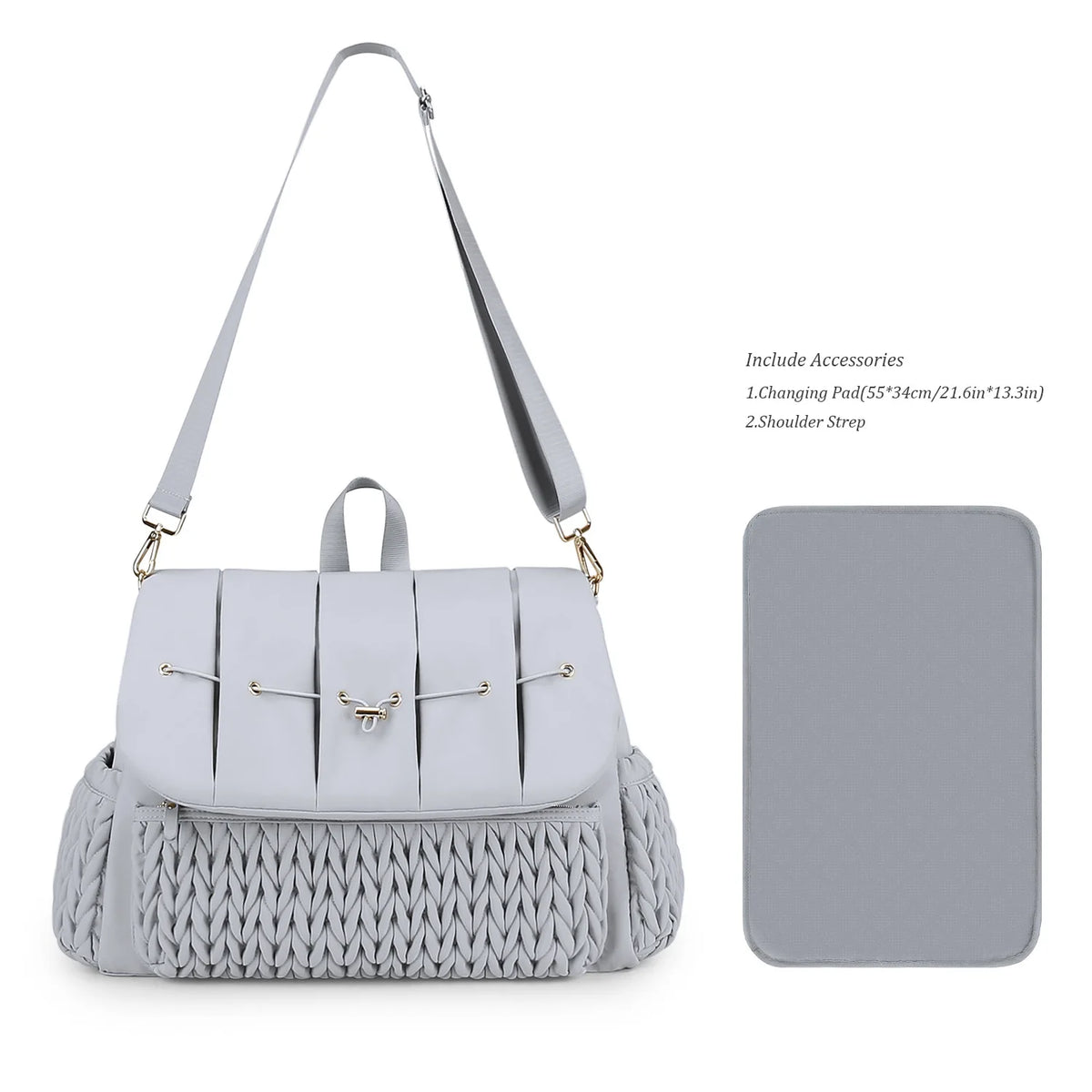 Large Capacity Waterproof Diaper Bag Tote