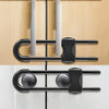 Adjustable U-Shaped Cabinet Locks for Child Safety