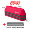 Five silicone anti-slip chains for balance stepping stones sensory and motor skills development toy