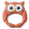 Owl Silicone Baby Teether with Rattle