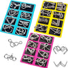 Metal Chinese Ring Puzzle Set – Brain Teaser IQ Game