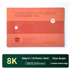 Academy watercolor paper pad featuring 380x260mm sheets and fine grain texture