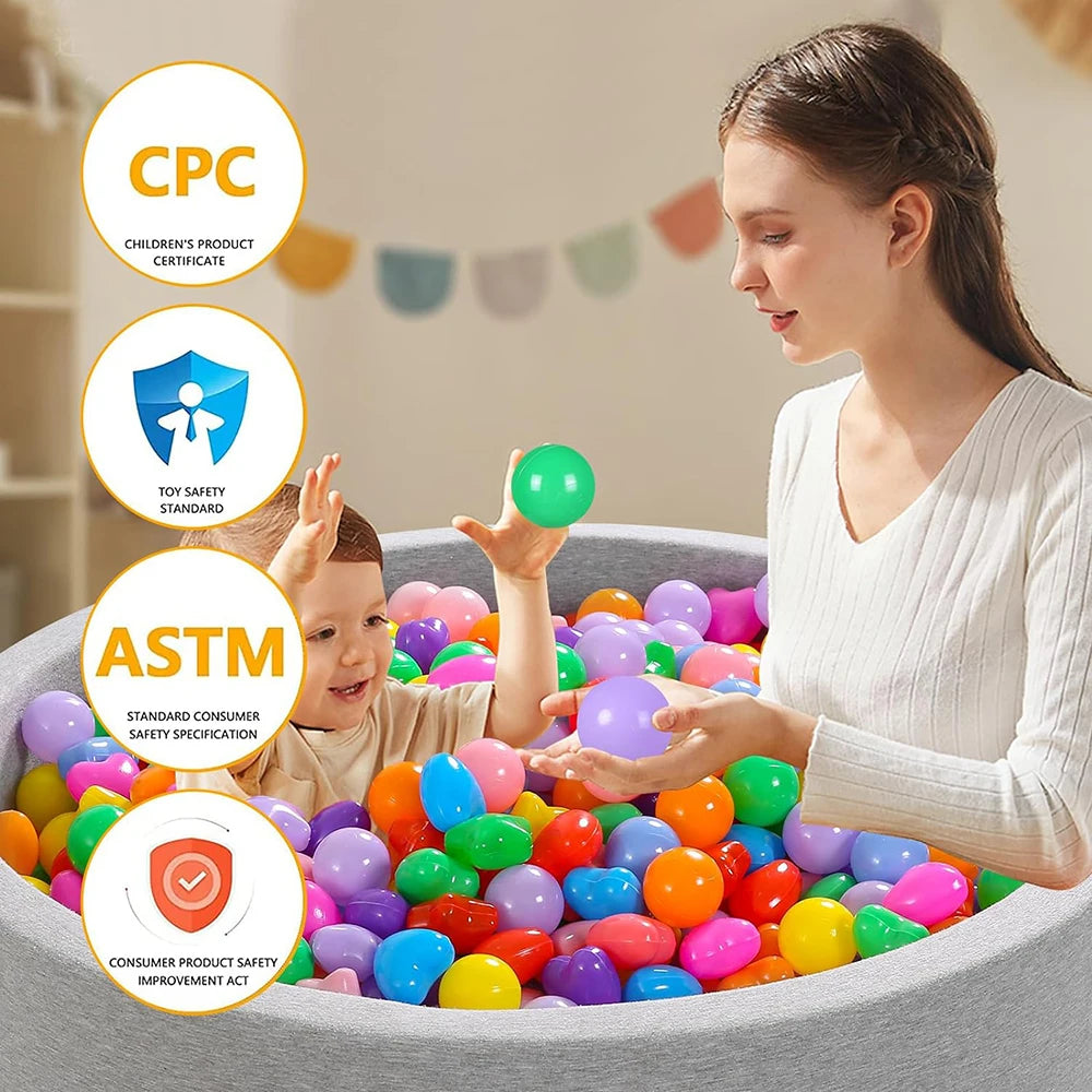 Colorful Ball Pit Balls for Kids (50-Piece Set)