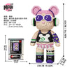 43cm Creative Bear Building Blocks – Candy Color Fluid Art Model for Adults