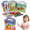 A collection of reusable Magic Water Painting Books for toddlers featuring various insects and ocean themes.