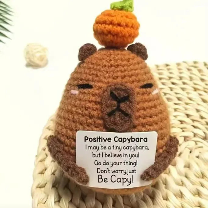 Handmade Crochet Emotional Support Cat Ornament