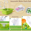 Automatic Water Cycle System featuring a green sink and accessories for water saving and waterproof play
