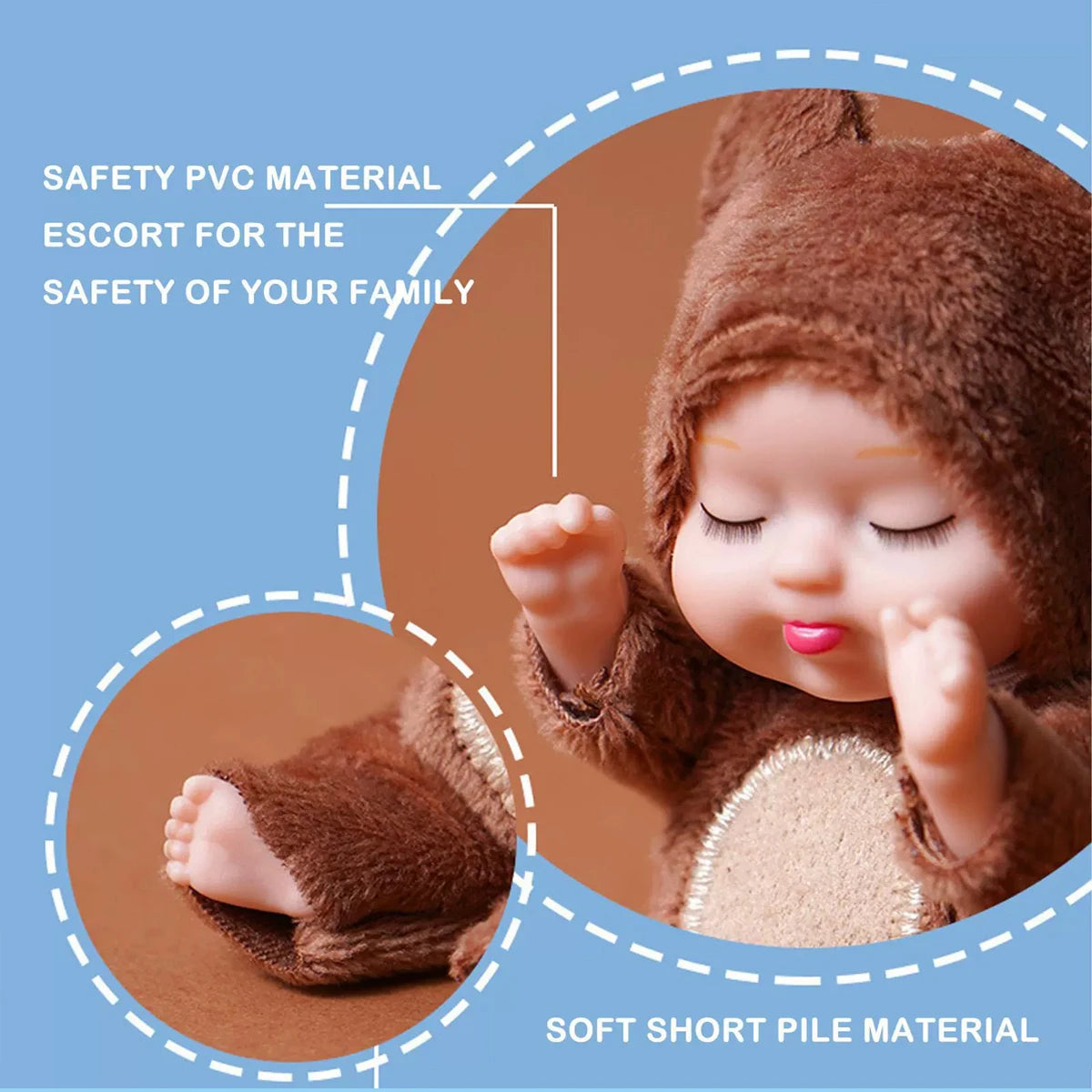 Mini Animal Fashion Doll Set - 6-Pack Adorable Collectible Dolls
