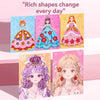 A collection of nine colorful paper craft cards featuring princesses and floral designs for a diamond painting kit