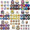 A collection of colorful diamond art coasters and a holder kit featuring various floral and nature designs.