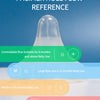 Reference guide showing different flow rates for Pacifier hole flow silicone baby bottles