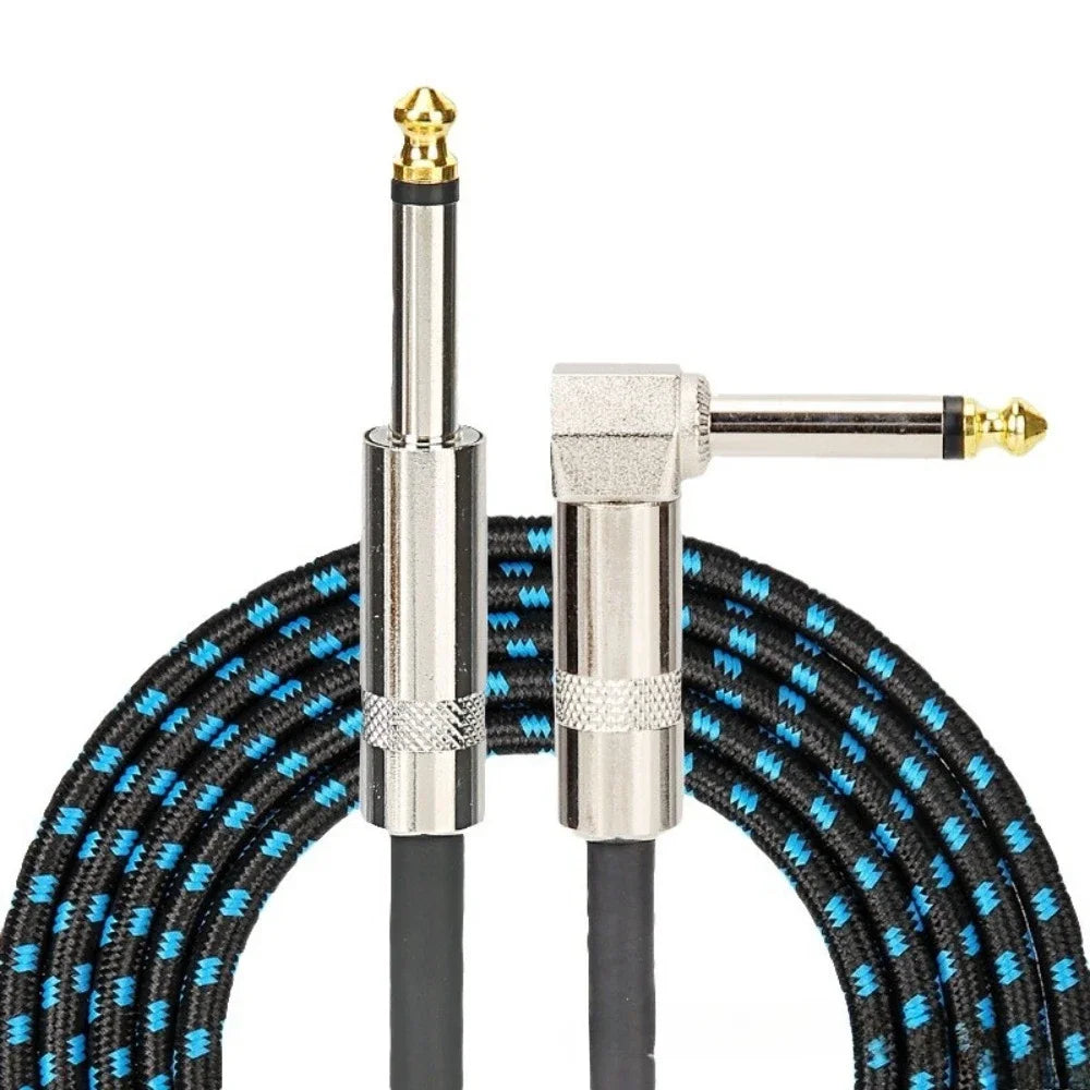 6.35mm Instrument Cable for Guitar & Bass – Flexible, Noise-Isolated 1.5m to 10m