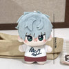 A chibi plush keychain of Alien Stage Ivan and Till featuring light blue hair and white clothing.