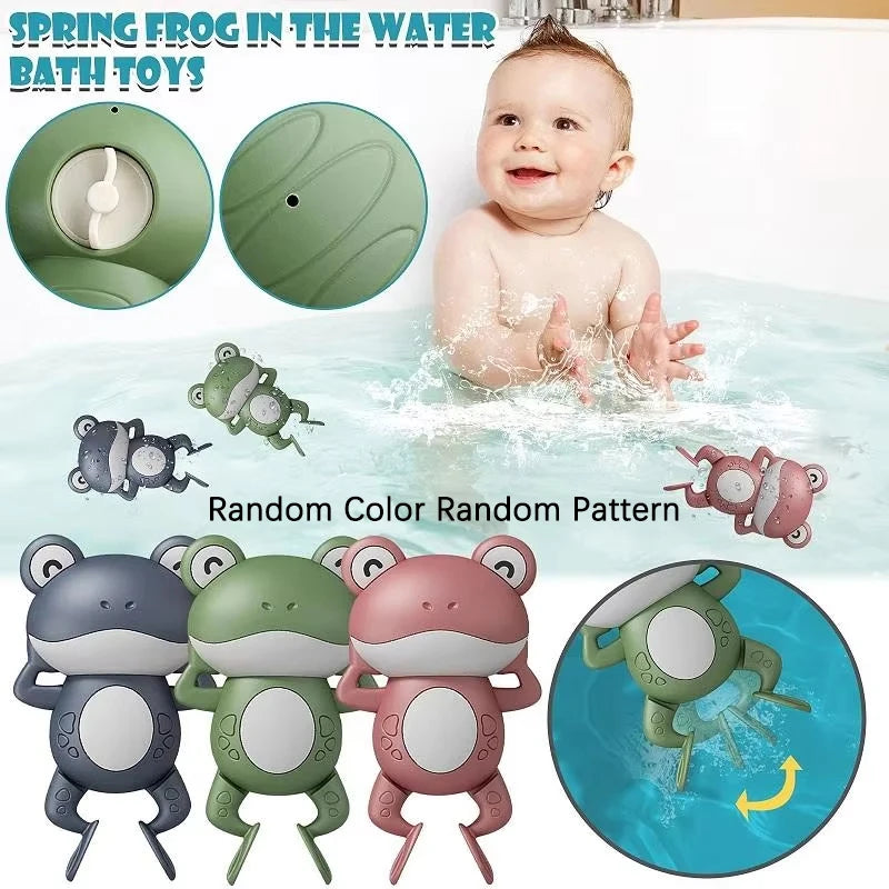 Frog Swimming Wind-Up Bath Toy for Kids