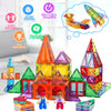 A colorful set of magnetic building blocks for kids used in STEM education and spatial reasoning activities.