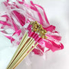 Elegant Ribbon Wands with Bells for Weddings & Celebrations