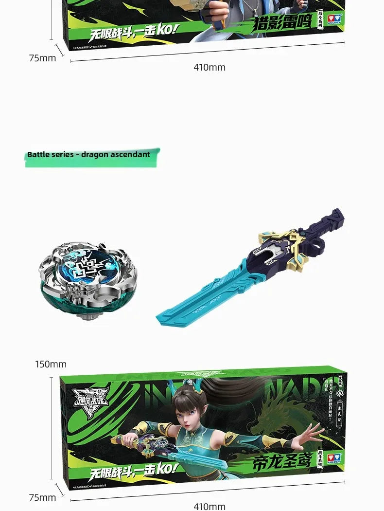 AULDEY Infinity Nado Fighting Spinning Top Toy with Launcher