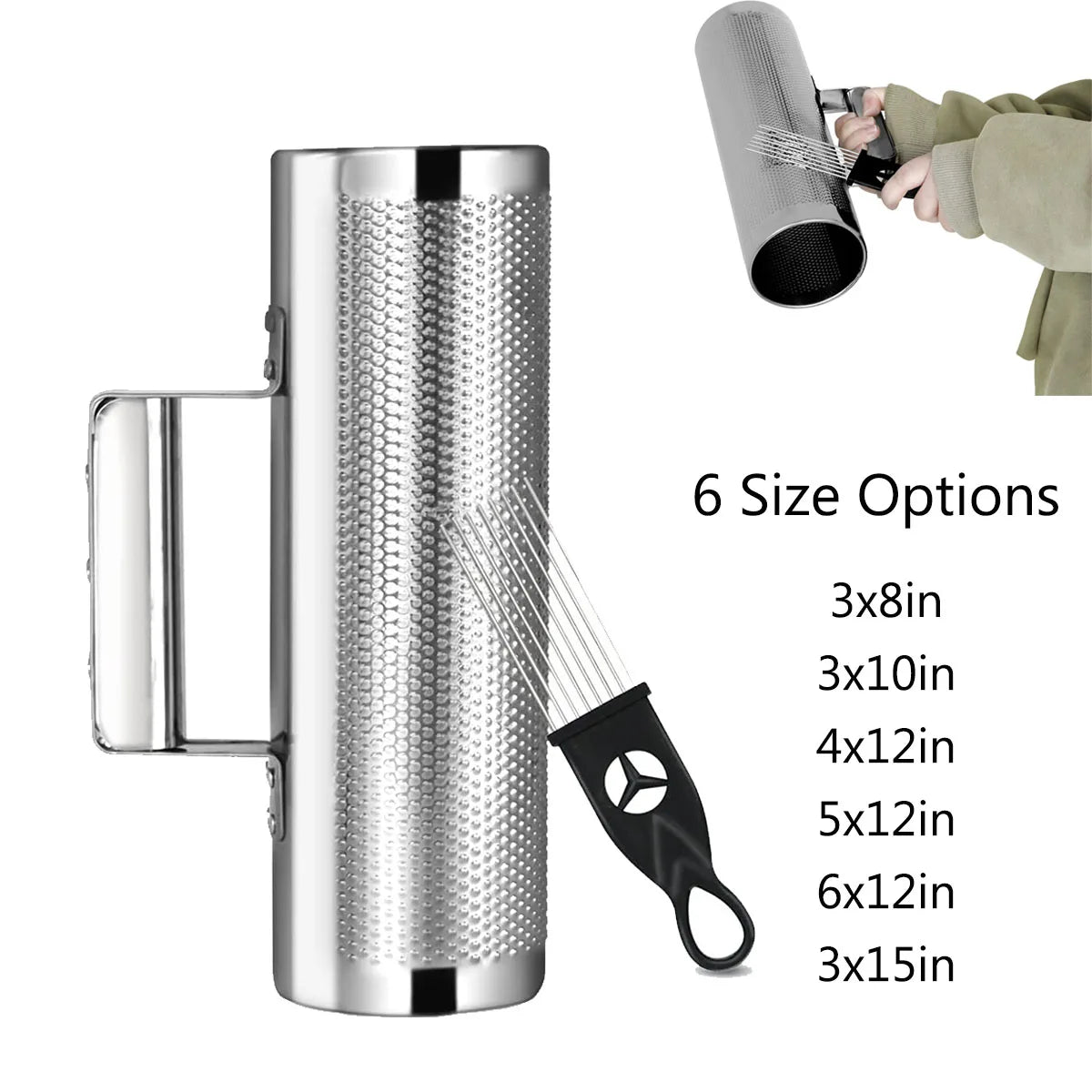 Professional Stainless Steel Guiro with Scraper