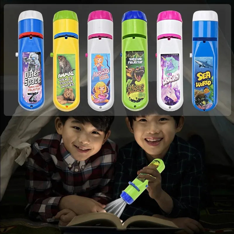 Kids' Story Projector Flashlight with Educational Patterns