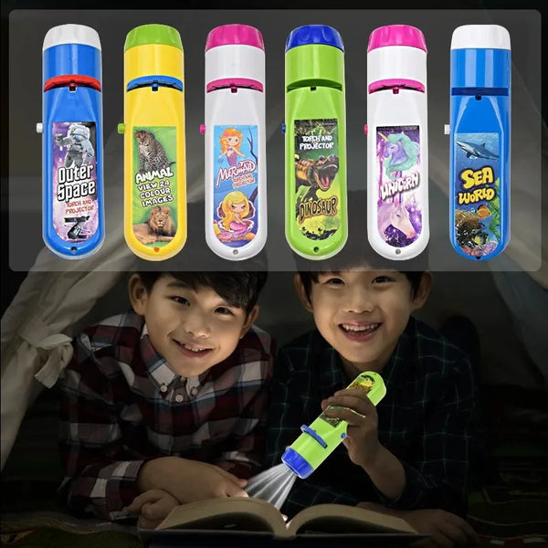 Kids' Story Projector Flashlight with Educational Patterns