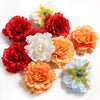 Silk Peony Artificial Flower Heads for Crafts and Home Decor